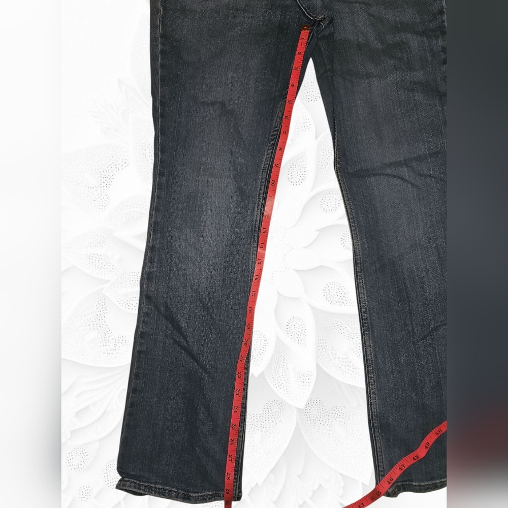 Lee Women's Classic Bootleg Jeans - Dark Blue - Picture 4 of 7